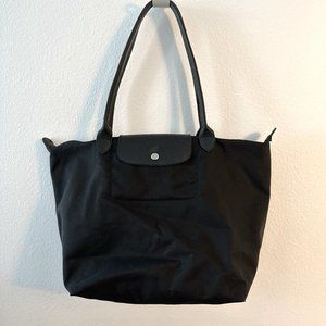 Longchamp Le Pliage Large Nylon Shoulder Tote (Black)